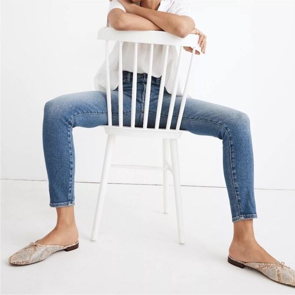 MADEWELL | 10” High Rise Skinny Crop Denim Jeans Medium Blue Women’s Size 27 (4) - Picture 15 of 15